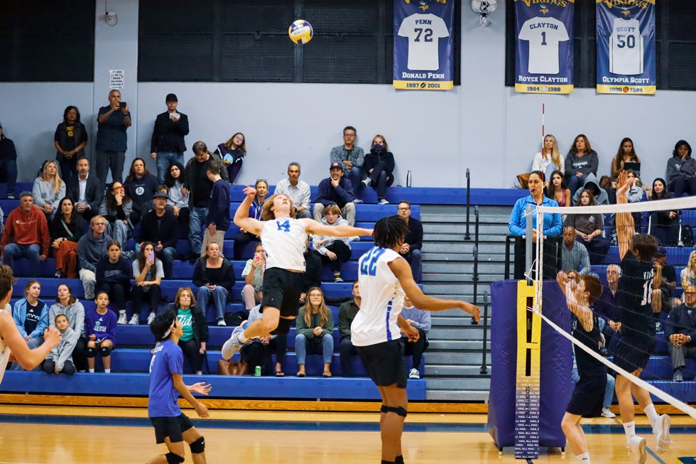 Pacifica Boys Volleyball Spike