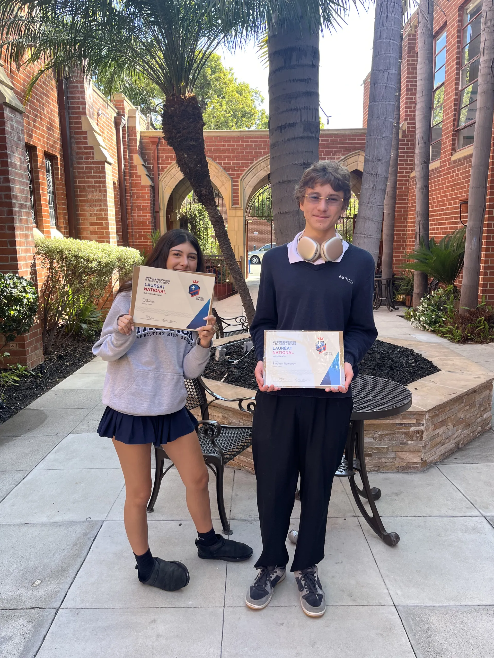 French Students Earn National Recognition