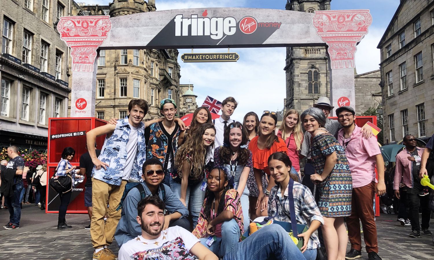 PACARTS’ theater troupe at the Edinburgh Fringe Festival.