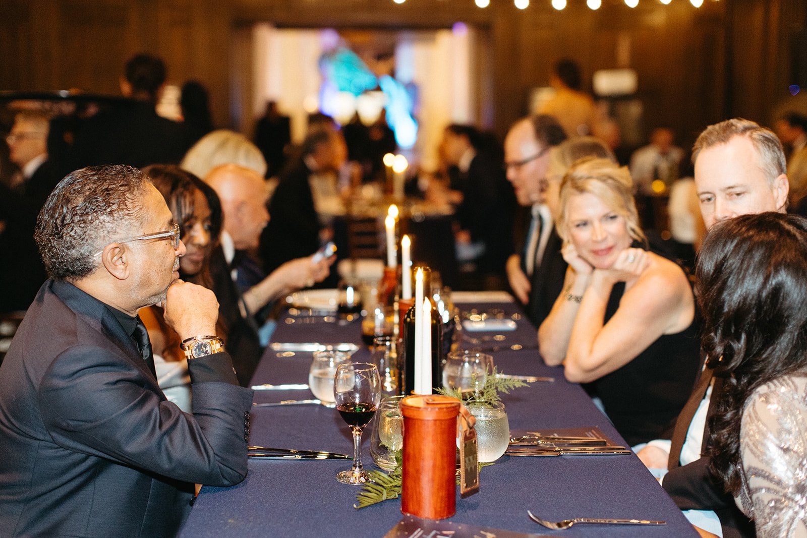 parents mingling at gala